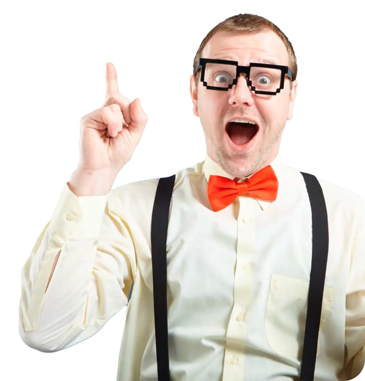 Surprised man
