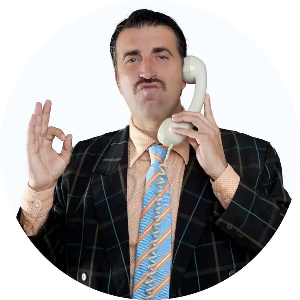 Man on phone